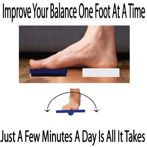 Ankle Exerciser Foot Strengthener, Ankle Foot Balance Boards, Exercise Core Stabilizer, Physical Therapy Equipment, Balance Board Kids Exerciser, Balance Training, Multiple Colors - color: Blue and White