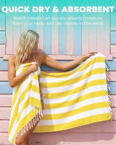 Antfuny 6 Packs Oversized Turkish Beach Towels Thin Quick Dry Sand Free Pool Swim Bath Towel Extra Large Blanket Adult Travel Essentials Accessories Must Haves Summer Vacation Dark Striped - color: Multi Vertical, size: 72 x 36 inch