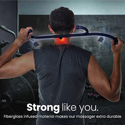 LiBa Back and Neck Massager Trigger Point Hook Therapy Tool Navy - color: C. Navy