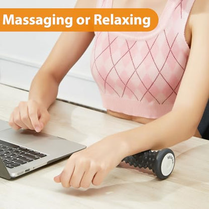 BESKAR Foot Massage Roller for Plantar Fasciitis Relief - color: Carbon Black
