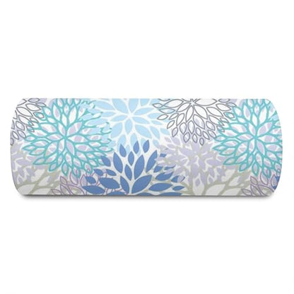 Knee Pillow for Back Sleeping – Half Moon Bolster Pillow for Legs,Under Knee While Sleeping Support, Leg & Back Pain Relief (21.5x9x5 Inches),Machine Washable Cover - color: Blue