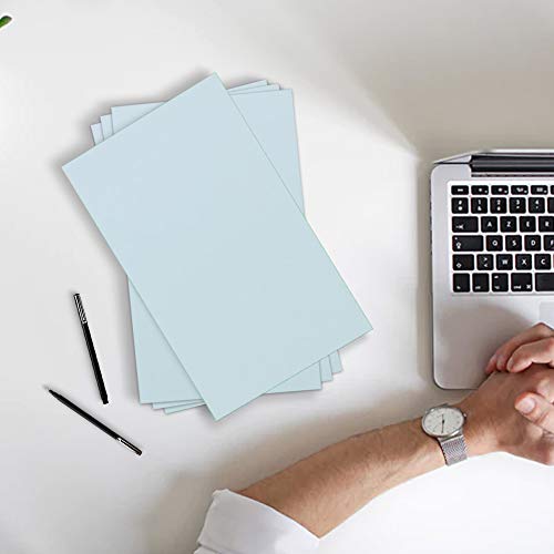 JAM PAPER Vellum Bristol 65lb Cardstock - 11 x 17 Ledger Size Coverstock - 147 gsm - Blue - 50 Tabloid Sheets/Pack - color: Blue, size: 11" x 17"