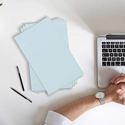 JAM PAPER Vellum Bristol 65lb Cardstock - 11 x 17 Ledger Size Coverstock - 147 gsm - Blue - 50 Tabloid Sheets/Pack - color: Blue, size: 11" x 17"