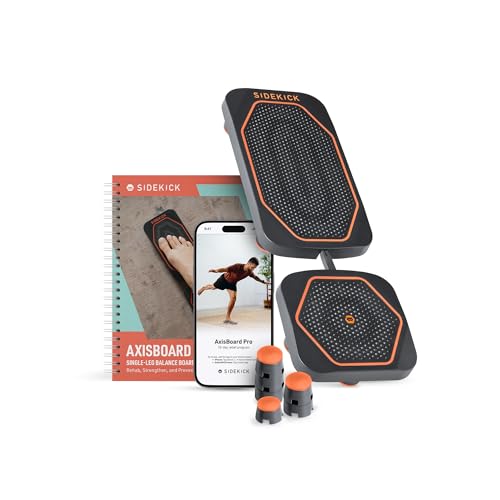SIDEKICK | AxisBoard Balance Board for Foot & Ankle Rehab | PT Training System with Exercise Programs for Plantar Fasciitis, Achilles Pain & Ankle Sprains | Sidekick App + Guide Included