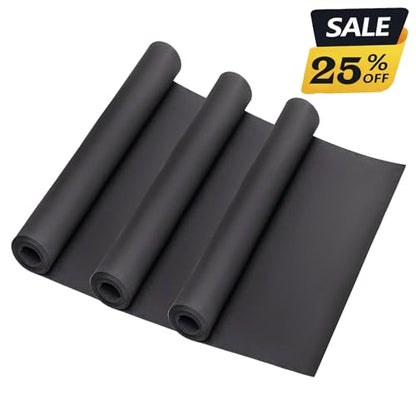 3-Pack 1mm Black Foam Sheet, 13.5" x 49" EVA Foam Roll Premium eva Craft Foam for Cosplay Costume by MEARCOOH - color: 3PCS:Black, size: Thickness-1mm