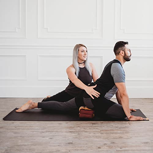 Zafuko Yoga & Meditation Cushion - Organic Water-Resistant Kapok Filling, Meditation Cushion, Soft Yoga Prop - color: Teal/Turquoise