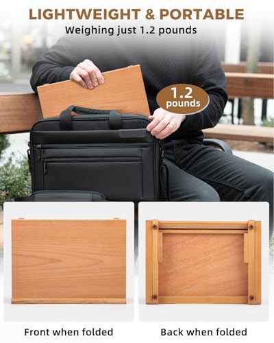 Table Easel for Painting, Adjustable Angle Art Easels Wood Table Easel Drawing and Sketching Board, 11 4/5 Inches by 8 2/3 Inches - size: Small