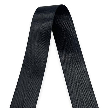 1 1/2" Black Nylon Webbing 12yds for Bag Straps Crafts - color: Black