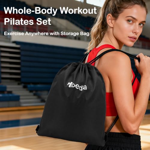 Hoedia Pilates Kit for Women, Pilates Equipment Ring and Ball Set - color: Black