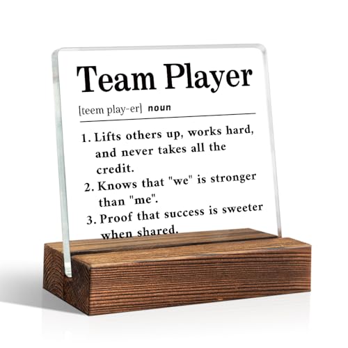 Team Player Definitio 아크릴 사인 동료를 위한 감사 선물 - color: 화이트 2