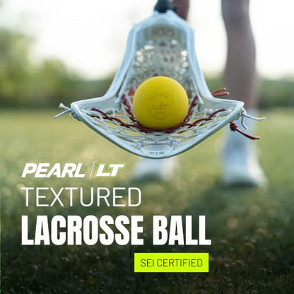 Pearl LT Textured Lacrosse Balls by Guardian Innovations, 10 Pack - SEI Certified Meet NOCSAE Standards for Games. Official Game Balls of Top NCAA Programs, Tournaments and Leagues - Neon Orange