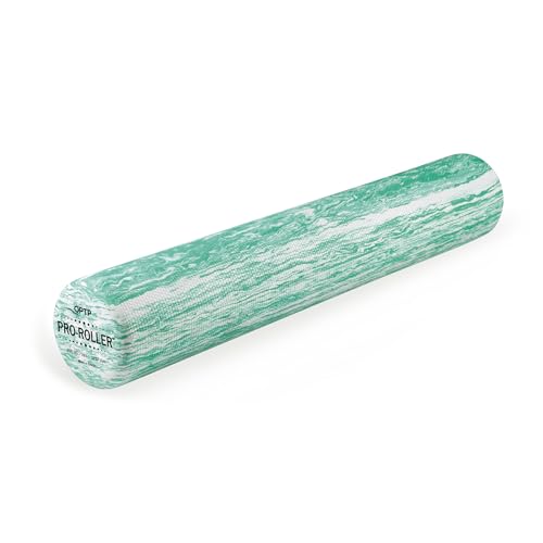 OPTP PRO-ROLLER Standard Density Foam Roller – Round, Green, 36" x 6" | Durable, standard density foam roller for back massage, deep tissue foam roller exercises, stretching, fitness, yoga, Pilates - style: Green, 36" x 6", Standard Density
