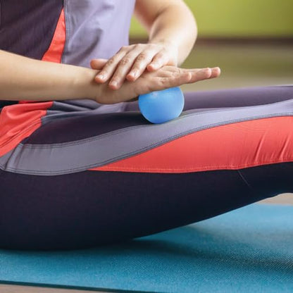 2-Pack Firm Lacrosse Massage Balls (Light Blue) - color: Light Blue
