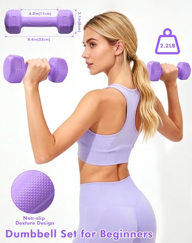 13/15Pcs Pilates Kit for Women, Pilates Equipment for Home Workouts with Magic Circle, Ball, Resistance Bands, Pilates Starter Set for Strength, Toning and Flexibility - color: Purple-15PCS
