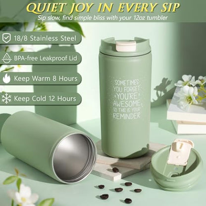 Birthday Gifts for Women Mom Get Well Soon Gift Baskets Self Care Package - color: Sage Green-bergamot Jasmine