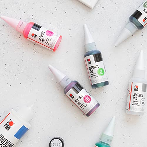 Marabu Alcohol Ink - Sunshine Yellow - Illuminate Your Creativity with a Radiant Splash of Joy, Energizing Your Artistic Spirit - 20ml Bottle