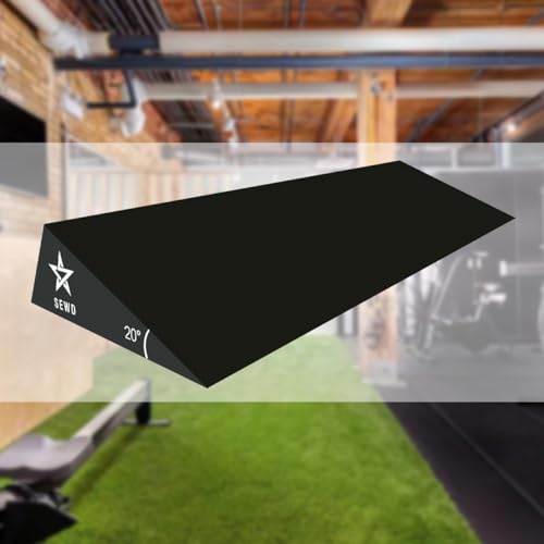 SEWD Extra Large 20 Degree Slant Board Squat Wedge | Heel Elevated Squat, Knees Over Toes, Deadlifts, For Home Gym and Personal Trainers