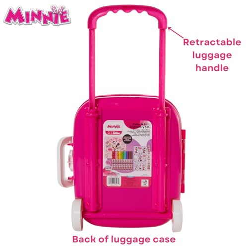 Innovative Designs Disney Minnie Mouse Color and Roll Activity Set with Carrying Case, Stickers, & Art Supplies - style: Minnie Mouse