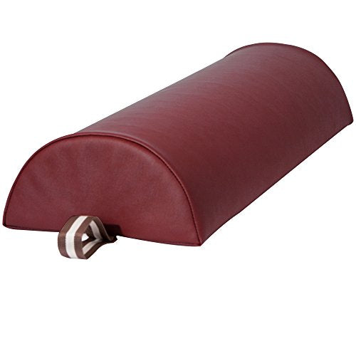 Master Massage 9" Half Round Bolster - Burgundy - color: Burgundy