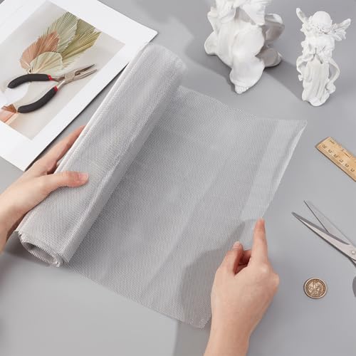 OLYCRAFT 3m/9.8 Ft Aluminum Sculpting Wire Mesh 11.8 Inch Aluminum Wire Mesh Roll for Sculpting Clay Craft Wire Mesh Metal Mesh Sheet Sculpting Mesh Roll Mesh Screen for Arts and Craft