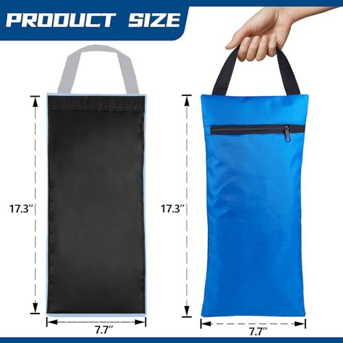 Unfilled Sandbag with Dual Compartment for Yoga 2 Pack Not Include Fillers - color: Blue