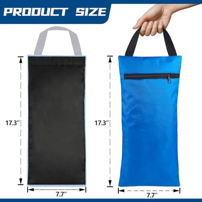 Unfilled Sandbag with Dual Compartment for Yoga 2 Pack Not Include Fillers - color: Blue