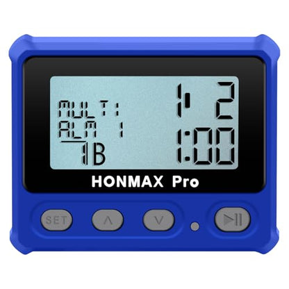 8100 Professional Interval Timer and Stopwatch, Backlight, USB-C Charged, Clock (Blue) - color: Blue