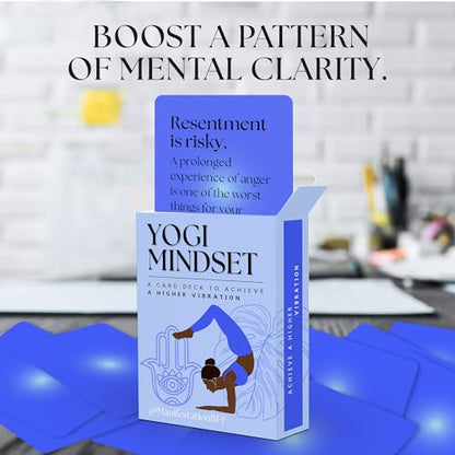 Affirmation Cards for Women – 50 Daily Positive Mantras for a Yogi Mindset – Mindfulness & Meditation Affirmations Card Deck – Unique Motivational Gift for Yoga Instructors, Teachers & Yoga Lovers