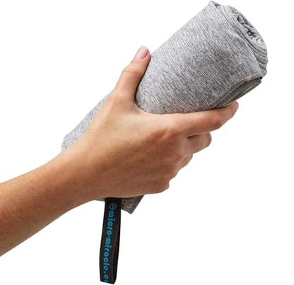 2-Pack Microfiber Towel - XXL Travel Quick Dry and Extra Soft Microfiber Towels, Lightweight and Compact for Gym, Swim Practice, Travel, Backpacking, Camping, RV, Beach, Camping - color: Gray Marle