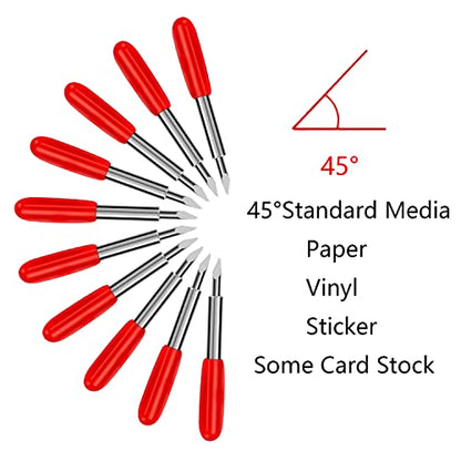 50 Pcs Replacement Blades Compatible with Explore 4/3/Air 2/Air/Air one/Maker/Maker 4/3/2 Cutting Machines - 10PCS Fine Point Blade, 30PCS Standard Blades and 10PCS Deep Point Blades - size: 50 pieces
