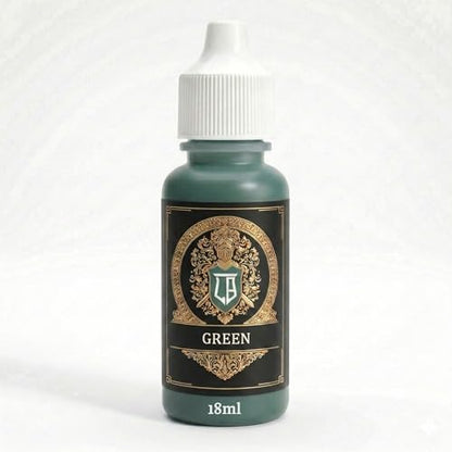 Ludus Bellum Miniature Paint Green Color 18ml Precision Dropper Bottle | Professional Acrylic Paint for Miniatures & Models, Provides Quality Acrylic Tones and Shades for Warhammer 40K D&D Figures - color: Green