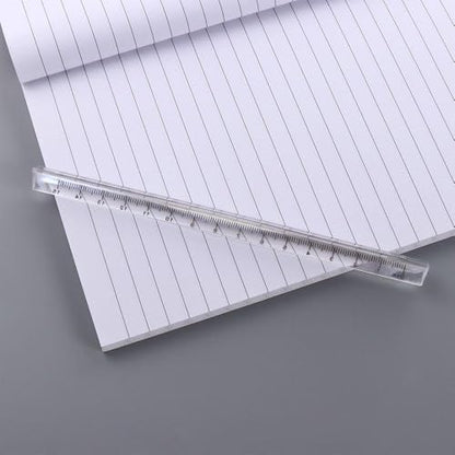 1pc Clear Plastic Triangle Ruler Small Architectural Scale Ruler Pocket Size Ruler Metric Ruler,Drafting Tools Office and School Supplies,Drafting Tools and Kits,Teaching Materials