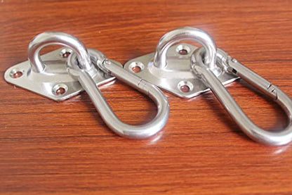 MHMYDZ 1000 lb Capacity Heavy Duty Hammock Hanging kit Ultra Durable Hooks Carabiners for Hammock Stand Hammocks Swing Chair,Multiple Indoor Outdoor Suspension Ceiling Hooks - size: M8 Diamond 1000 LB Capacity