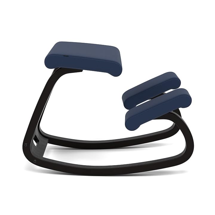 Variable, original knee chair, design from Peter Opsvik - black/blue - color: Black/Blue