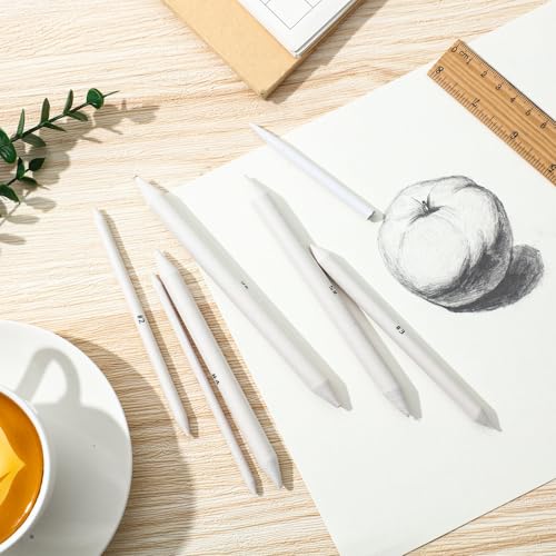 Fulmoon 432 Pcs Blending Stump and Tortillion Set Paper Art Blenders for Drawing Sketch Shading Pencil Oil Pastel Blender Tools Drawing Supplies for Artists Students and Beginners (Assorted) - style: Assorted