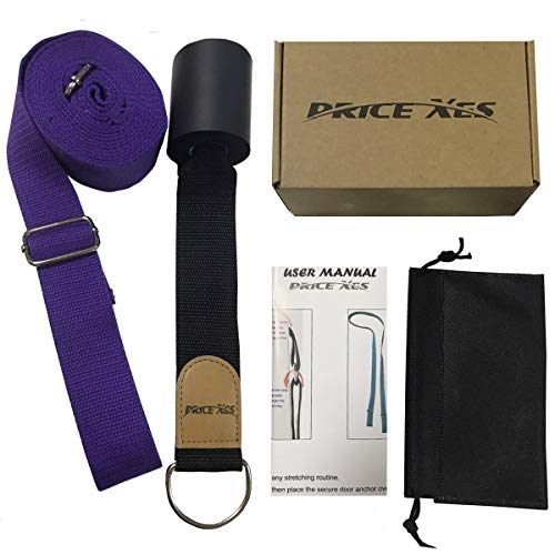 Leg Stretch Band - To Improve Leg Stretching - Easy Install on Door - Perfect Home Equipment For Ballet, Dance And Gymnastic Exercise Flexibility Stretching Strap Foot Stretcher Bands - color: purple