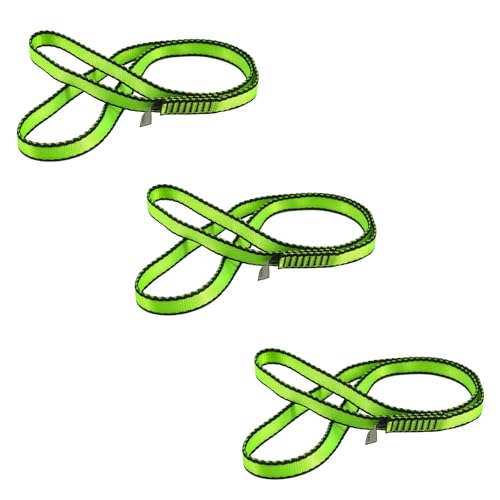 NewDoar 16mm Climbing Sling UIAA CE Certified,23KN EN566 Certified,Climbing Utility Cord Rock Climbing,Creating Anchors System,Rappelling Gear,Perfect for Tree Work - color: Green, size: 12"/30cm/3pcs