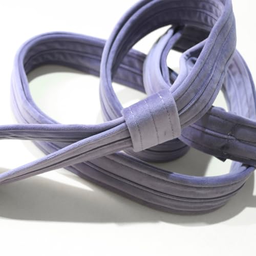 8.2ft 2.5m Aerial Straps Ropes Yoga Aerial Acrobatics Body Aerial Loop Trapeze Circus Apparatuses Equipment Three-Layer Straps 1 pairs - color: Light Purple