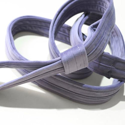 8.2ft 2.5m Aerial Straps Ropes Yoga Aerial Acrobatics Body Aerial Loop Trapeze Circus Apparatuses Equipment Three-Layer Straps 1 pairs - color: Light Purple