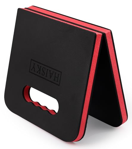 Foldable Extra Thick Kneeling pad, 1 Pack, Red,20.4x11.8 in - color: Red & Black