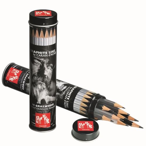 Caran d'Ache Grafwood 15 Piece Round Tube Set