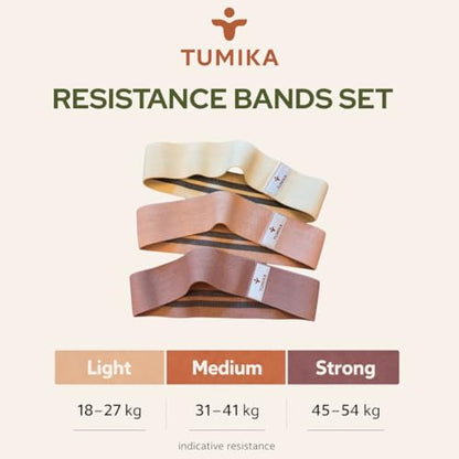 Fitness Elastic Band – Set of 2 or 3 Premium Resistance Bands for Strengthening, Pilates and Fitness – Elegant & Non-Slip