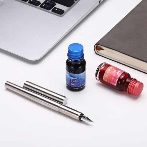 PATIKIL Fountain Pen Ink Brown, 10ml Calligraphy Pen Bottled Ink Non-Carbon Colorful Smooth Flow Color Dip Drawing Set Art Supplies for Writing Painting Journaling - color: Brown