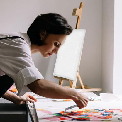 HARFINGTON Palette Knife Painting Tool 2.76" x 0.59" Stainless Steel Teardrop Blade 8.86" Length Spatula Painting Pallet Knives with Hole Beech Wood Handle for Oil Acrylic Canvas, Red/Silver - size: 8.86" x 0.59" x 2.76"