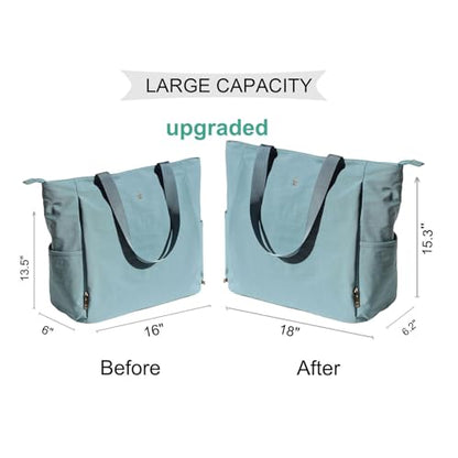 ESVAN Yoga Mat Bag Yoga Tote Carrier Shoulder Bag Carryall Tote for Office,Yoga,Pilates,Travel,Beach and Gym - color: Nylon Lake Blue