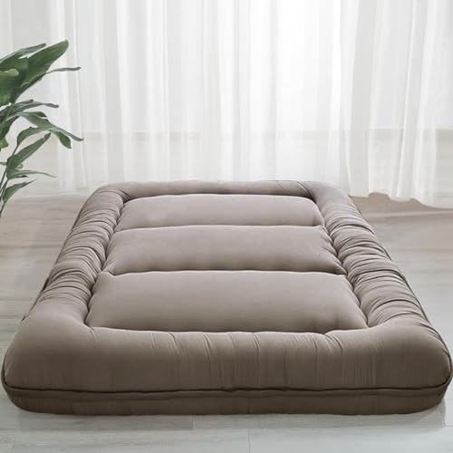 MAXYOYO 6" Extra Thick Japanese Floor Mattress Twin Folding Futon Mattress - color: Dark Grey, size: Twin