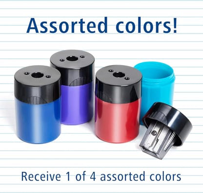 Staedtler Small Pencil Sharpener with Lid (12 Pack) | premium quality sharpener with screw-on lid, compact size for pencil case and work-station, 511 63BK - size: 12 Pack
