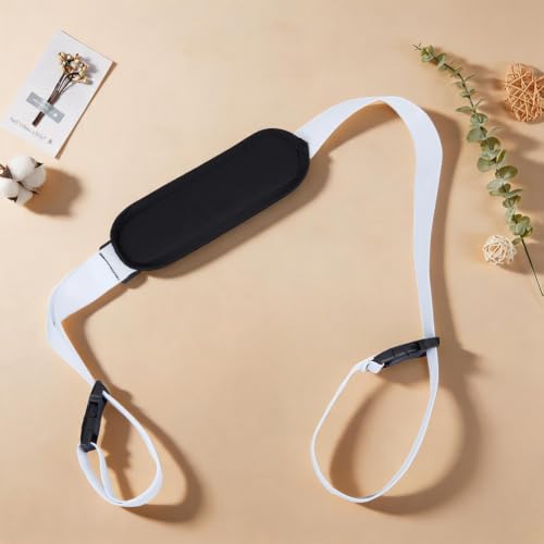 GORGECRAFT Carrying Beach Chair Straps Adjustable Shoulder Carrying Straps White Beach Chair Backpack Anti-Slip Replacement Universal for Foldable Bikes Scooter Camping Picnics Outdoor 106-176cm - color: White2