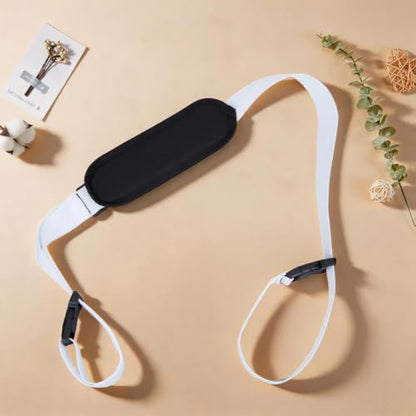 GORGECRAFT Carrying Beach Chair Straps Adjustable Shoulder Carrying Straps White Beach Chair Backpack Anti-Slip Replacement Universal for Foldable Bikes Scooter Camping Picnics Outdoor 106-176cm - color: White2