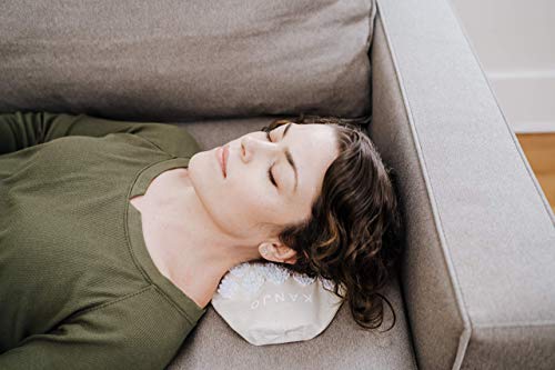 Kanjo Heat Therapy Acupressure Pillow - Neck and Stomach Pillow - Relieve Neck and Stomach Pain - Includes Travel Bag